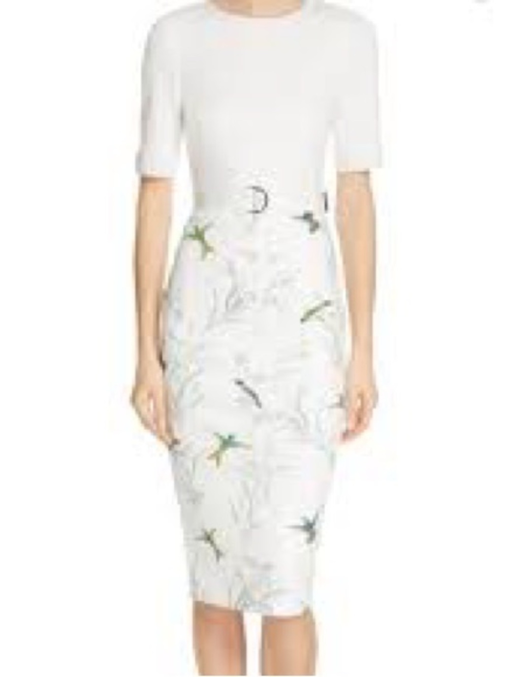 Ted Baker Kinnya Fortune Belted Floral Dress Size 1 Fits like US 2